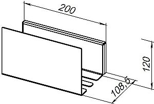 Полка Aquanet Магнум 274190 20 черная матовая купить в интернет-магазине сантехники Sanbest
