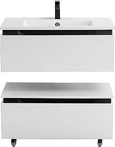 Нижняя тумба Cezares SLIDER-800-1C-PI-BO белый для ванной в интернет-магазине сантехники Sanbest