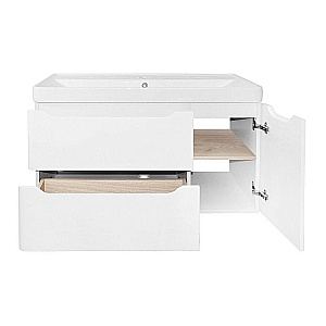Тумба с раковиной Azario Lotos 100/2 CS00093902 белая для ванной в интернет-магазине Sanbest
