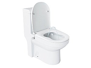 Унитаз-моноблок с функцией биде Laguraty 20980AWC с крышкой микролифт купить в интернет-магазине Sanbest
