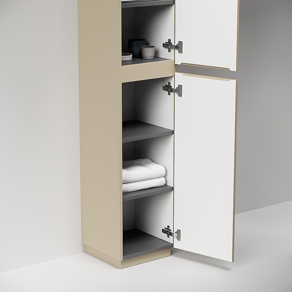 Шкаф-пенал напольный Sancos Folk Floor PFL35FCP капучино для ванной в интернет-магазине сантехники Sanbest