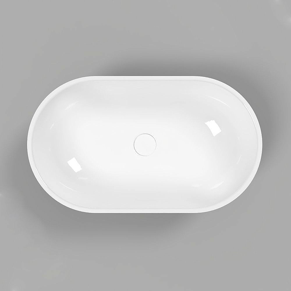 Раковина накладная WhiteCross Amber 60 0716.060035.10100 черная, белая купить в интернет-магазине Sanbest