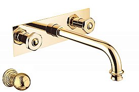 Смеситель для раковины Cezares APHRODITE-BLS2-03/24-M золото купить в интернет-магазине сантехники Sanbest