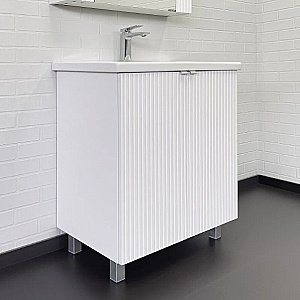Тумба с раковиной Comforty Лима 70 00-00004892 белая для ванной в интернет-магазине Sanbest