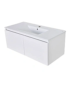 Тумба с раковиной Orange КВАДРО KV-100TUW+Ra для ванной в интернет-магазине Sanbest