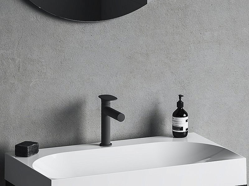 Смеситель для раковины Ravak Spring X070542 черный купить в интернет-магазине сантехники Sanbest