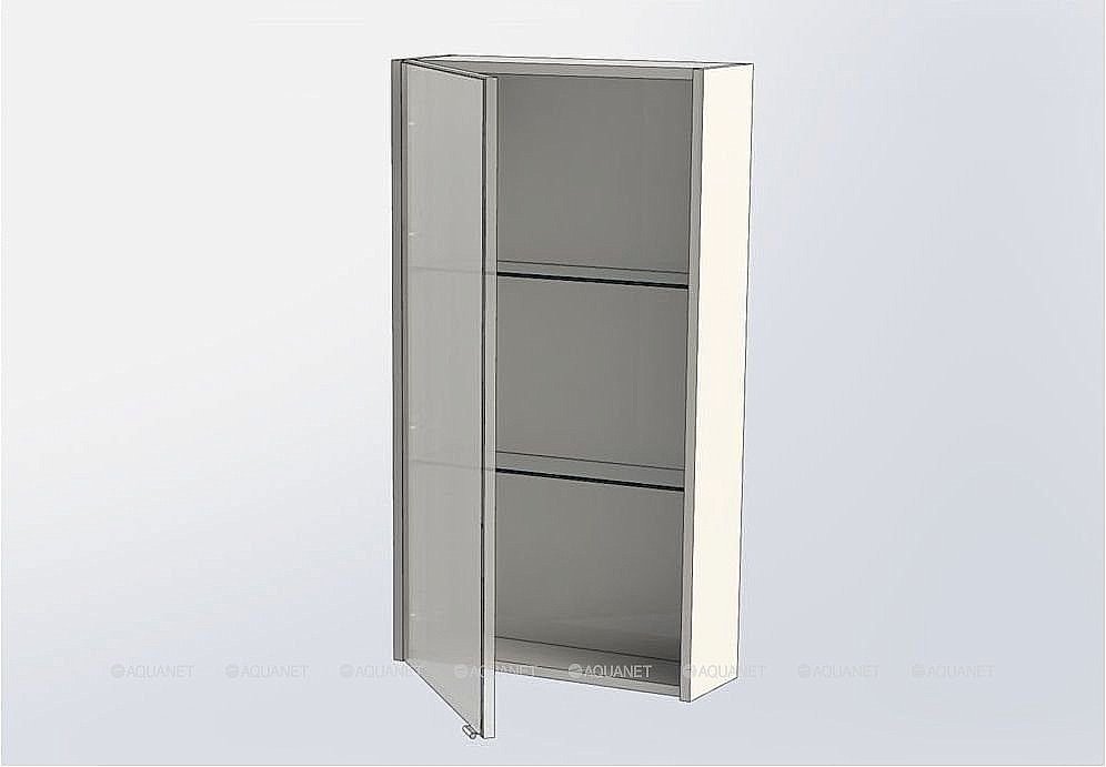 Зеркальный шкаф Aquanet Августа 50 белый купить в интернет-магазине сантехники Sanbest