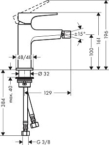 Смеситель Hansgrohe Metropol 74520000 купить в интернет-магазине сантехники Sanbest