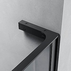 Душевое ограждение Veconi Korato KR77B-90-01-C8 90 прозрачное/профиль черный матовый купить в интернет-магазине Sanbest