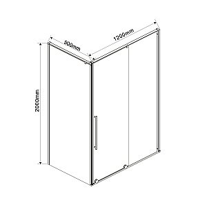 Душевой уголок Vincea ARNO VSR-1A9012CL 120x90 стекло прозрачное/профиль хром купить в интернет-магазине Sanbest