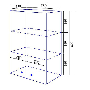 Шкаф Loranto Моника 60 CS00049707 белый для ванной в интернет-магазине сантехники Sanbest