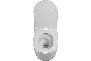 Унитаз подвесной Art&Max NAPOLI AM100CHRV/SC белый, с сиденьем микролифт, безободковый купить в интернет-магазине Sanbest