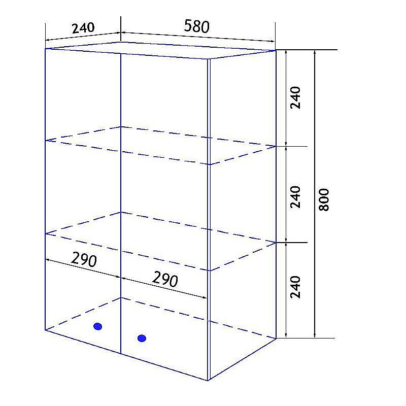 Шкаф Loranto Моника 60 CS00049707 белый для ванной в интернет-магазине сантехники Sanbest