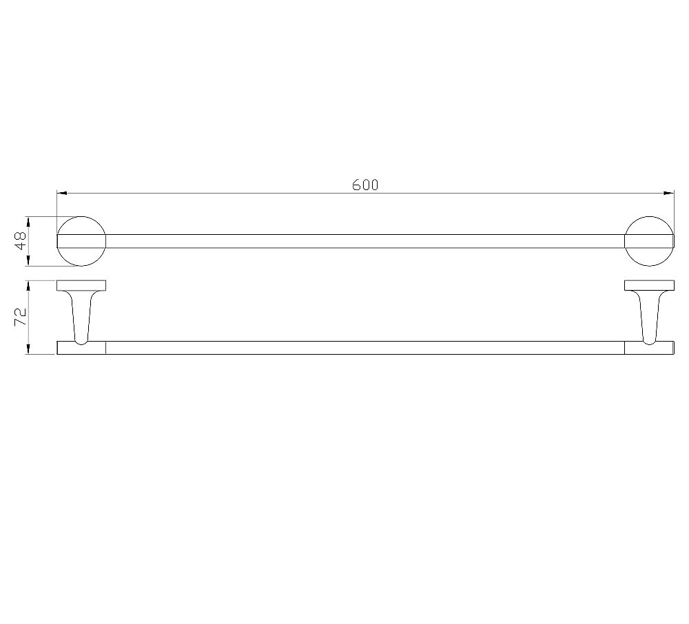 Вешалка для полотенец WONZON & WOGHAND SIMPLE, Хром (WW-6512) купить в интернет-магазине сантехники Sanbest