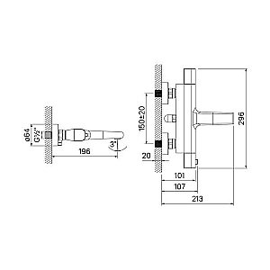 Смеситель для ванны IDDIS Uniterm UNISB02i74WA купить в интернет-магазине сантехники Sanbest