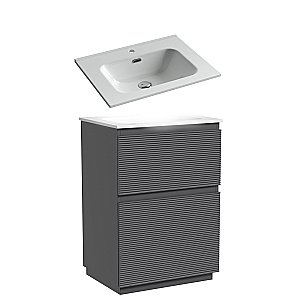 Тумба с раковиной Sancos FOLK Floor FL60FGS/CN7001 60 Grey soft для ванной в интернет-магазине Sanbest