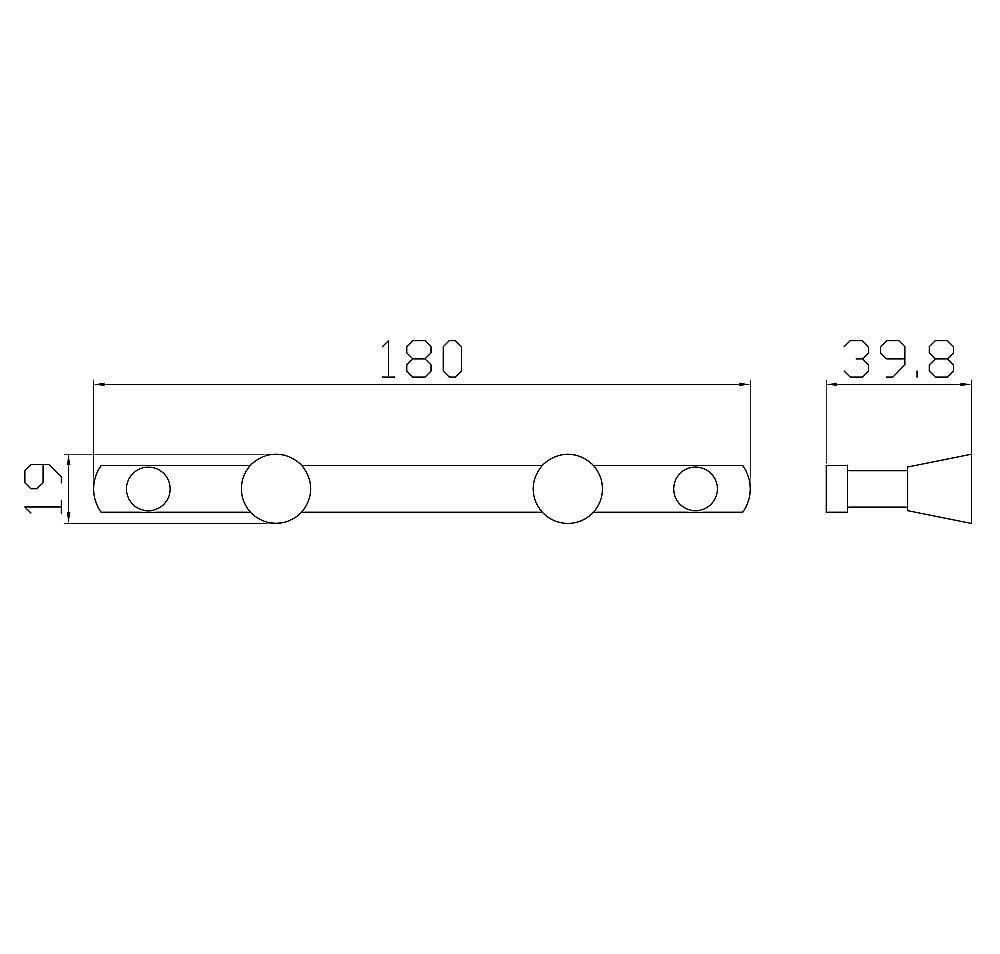 Крючок WONZON & WOGHAND WW-9381-2 хром купить в интернет-магазине сантехники Sanbest