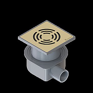 Душевой трап Boheme Smart Design 15 984-15-G золото купить в интернет-магазине Sanbest