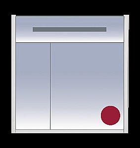 Зеркальный шкаф Misty Джулия 85 бордовый купить в интернет-магазине сантехники Sanbest