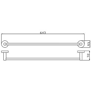 Полотенцедержатель Rav-Slezak Colorado COA0701/60SM бронза купить в интернет-магазине сантехники Sanbest