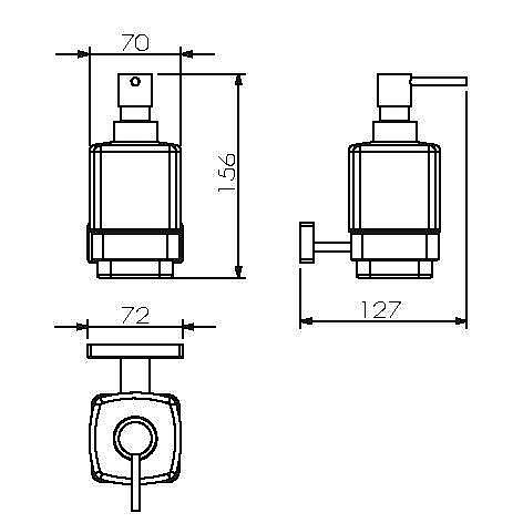 Диспенсер Langberger Alster 11921A купить в интернет-магазине сантехники Sanbest
