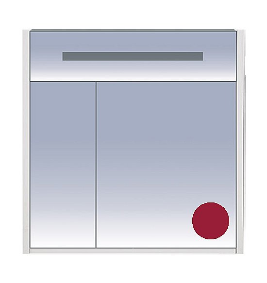 Зеркальный шкаф Misty Джулия 85 бордовый купить в интернет-магазине сантехники Sanbest