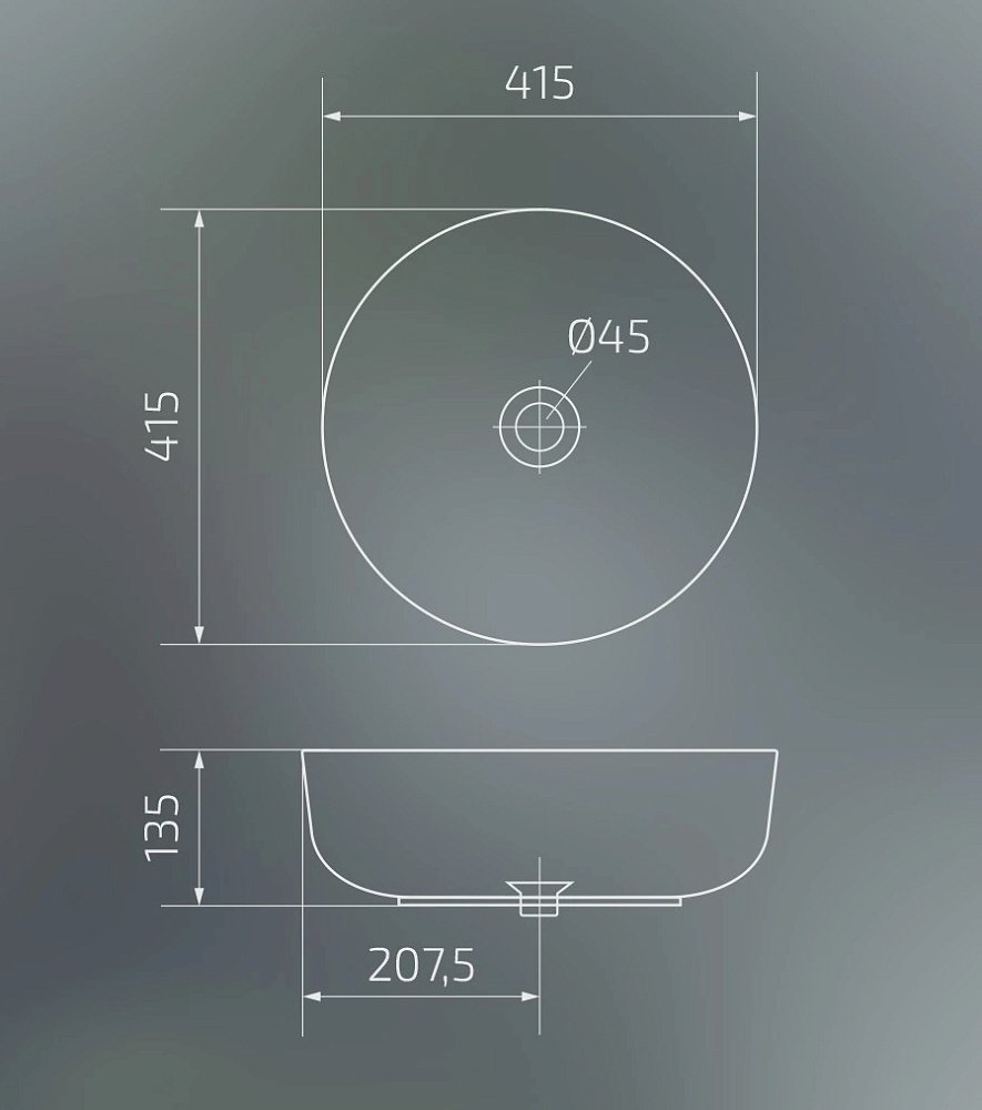 Раковина GID Nc412 купить в интернет-магазине Sanbest