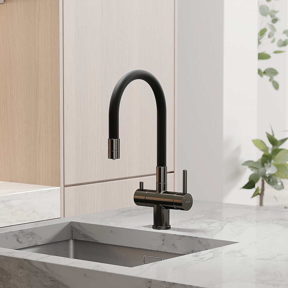 Смеситель для кухни Sancos Lucia SC4004GG вороненая сталь купить в интернет-магазине сантехники Sanbest