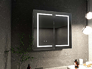 Зеркальный шкаф Aquqtek AQ7904-MLC 90х70 хром купить в интернет-магазине сантехники Sanbest