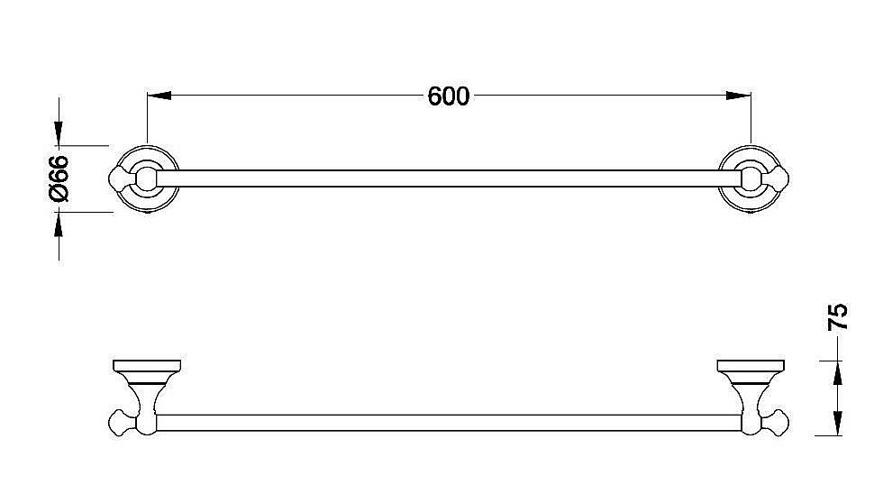 Полотенцедержатель Schein SAINE 7053037 хром купить в интернет-магазине сантехники Sanbest