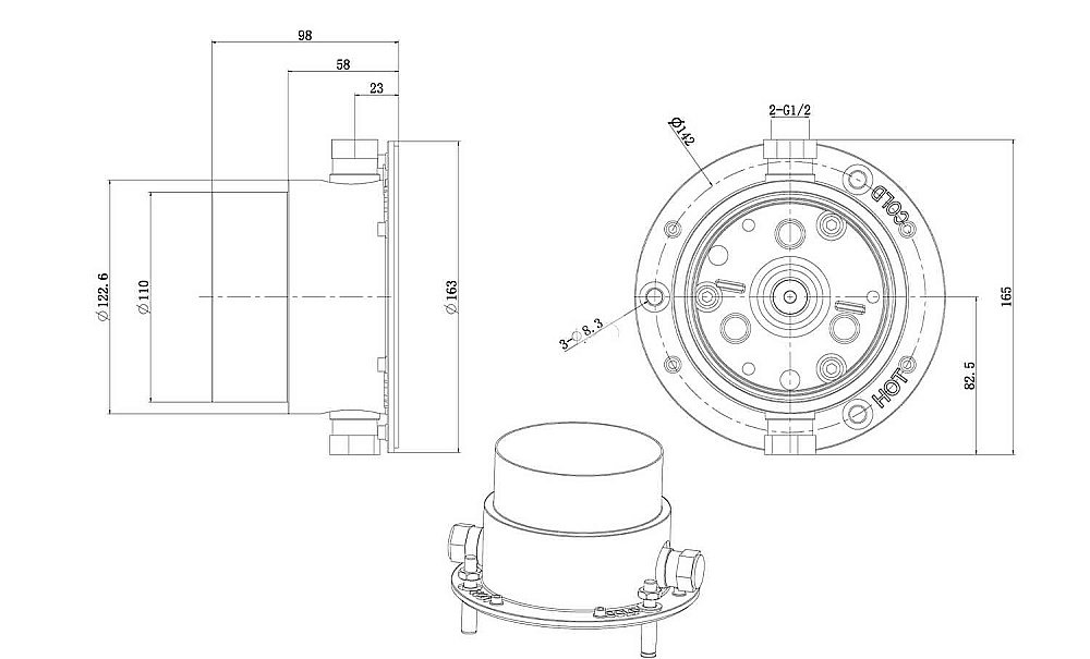 Смеситель для ванны Allen Brau Priority 5.31008-00 купить в интернет-магазине сантехники Sanbest