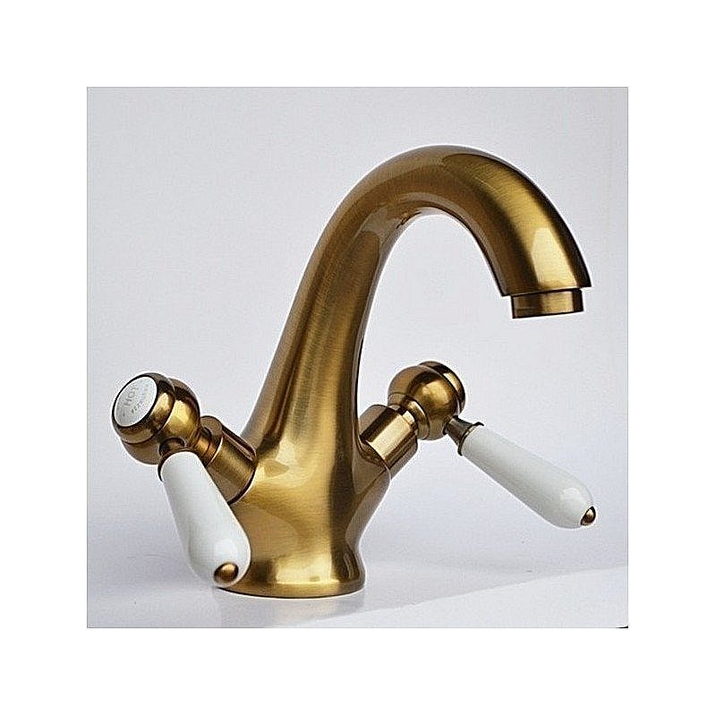 Смеситель на раковину Magliezza Bianco 50107 бронза купить в интернет-магазине сантехники Sanbest