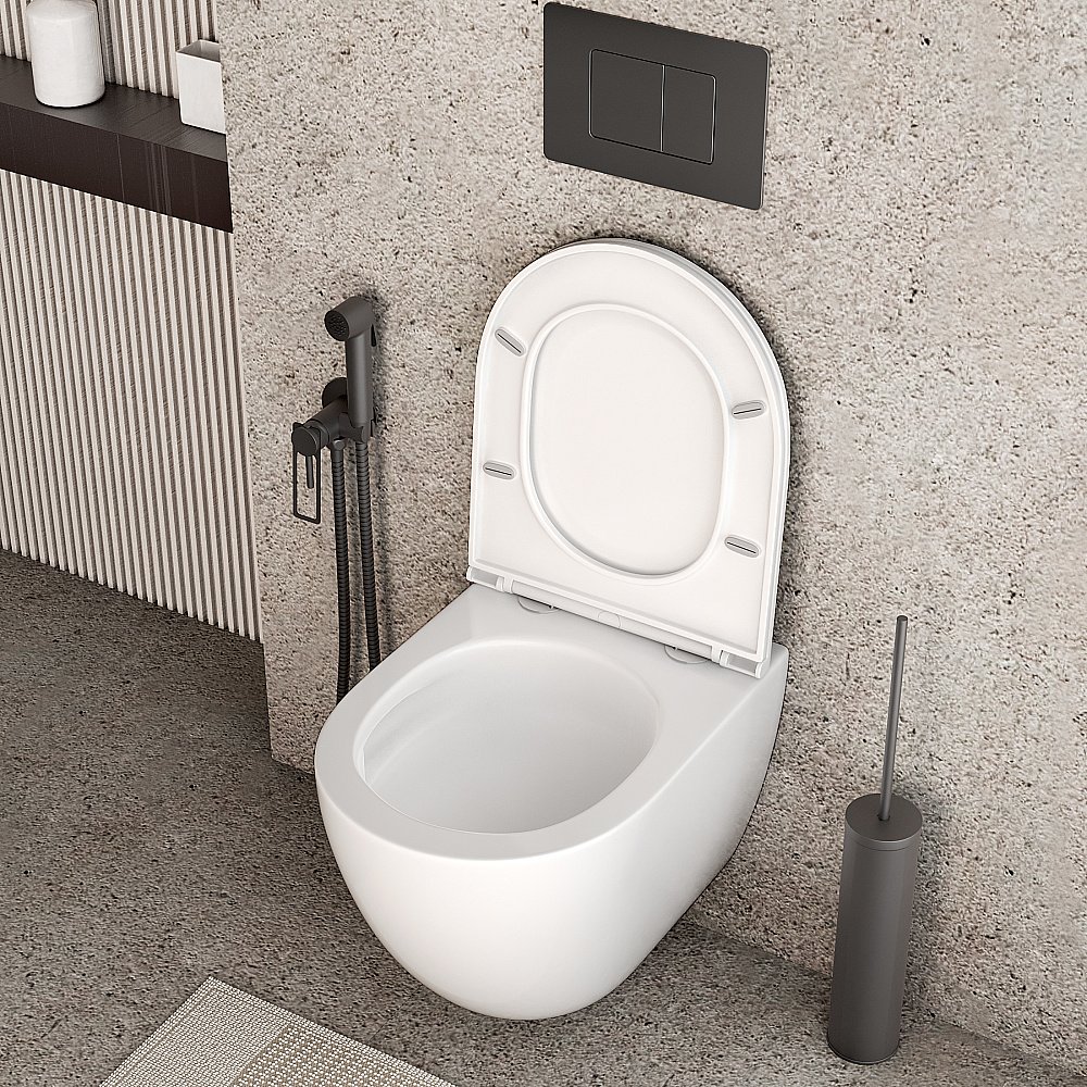 Унитаз подвесной Grossman Tornado GR-4455SQC купить в интернет-магазине Sanbest