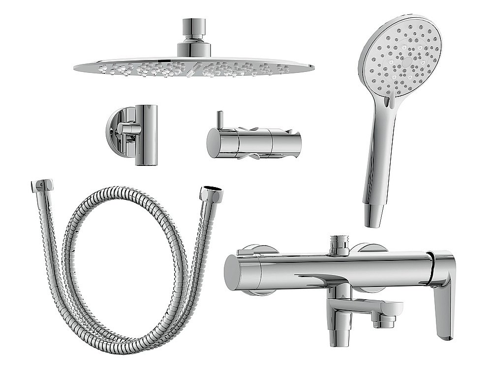 Душевая система Cersanit Moduo 64314 хром купить в интернет-магазине сантехники Sanbest