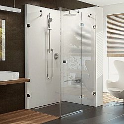 Душевой угол Ravak Brilliant BSDPS 100x80 R правосторонний купить в интернет-магазине сантехники Sanbest