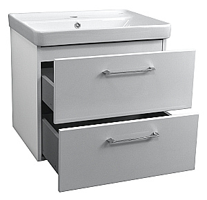 Тумба с раковиной Azario Ника 60 CS00080143 белая для ванной в интернет-магазине Sanbest