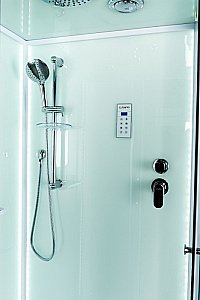 Душевая кабина Esbano Elegancia ES-L115CR 115x85 стекло матовое/профиль белый купить в интернет-магазине Sanbest