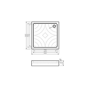 Душевой поддон Koller Pool GRACE90SH 90x90 акрил купить в интернет-магазине Sanbest