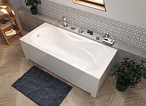 Ванна Эстет Элис silk 170x75 белая матовая купить в интернет-магазине Sanbest