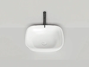 Раковина накладная Salini Gloria 08 1102208M 49,5 из искусственного камня S-Stone, белая матовая купить в интернет-магазине Sanbest