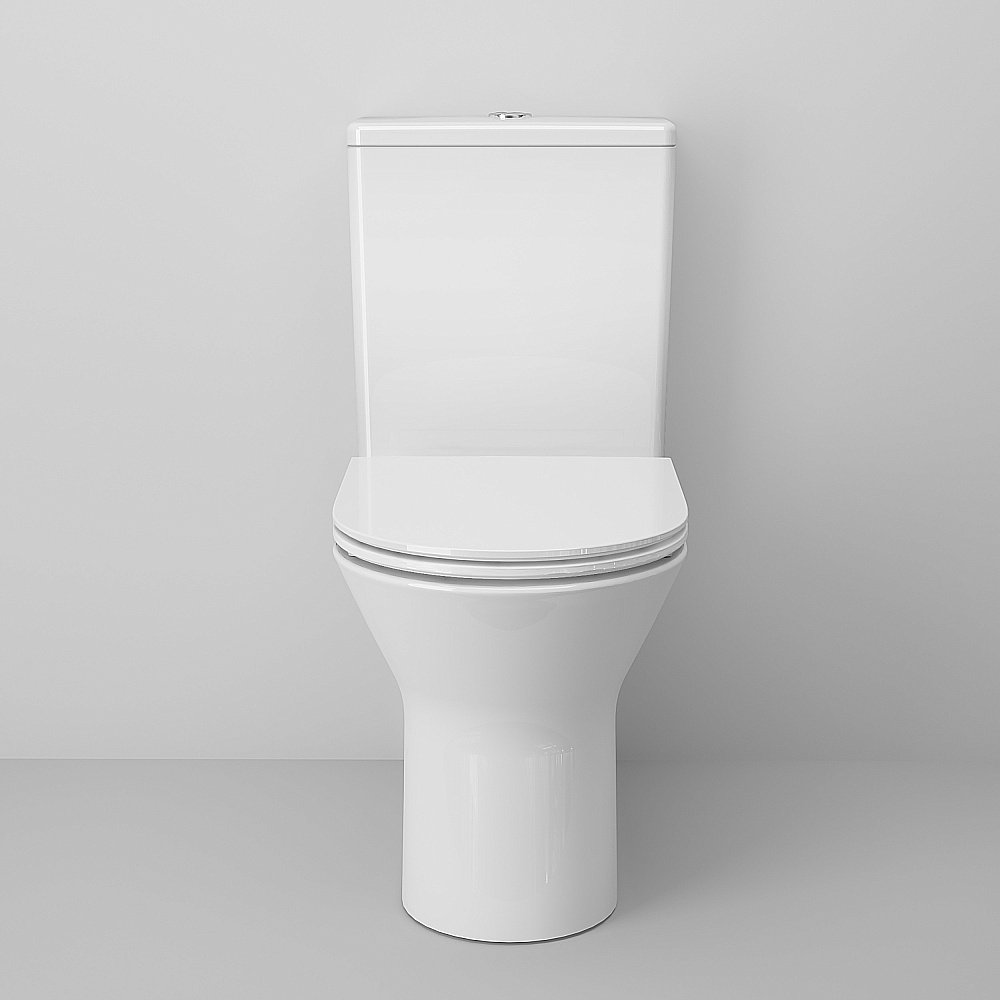 Унитаз Ambassador Elysium 187K19001RS безободковый, с бачком, с крышкой микролифт, белый купить в интернет-магазине Sanbest