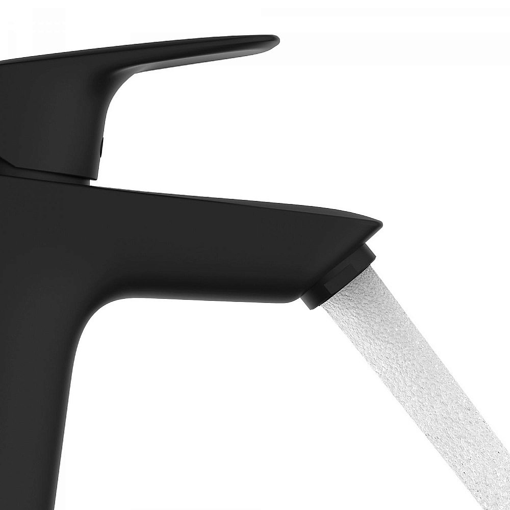 Смеситель для раковины Hansgrohe Logis 71077670 черный матовый купить в интернет-магазине сантехники Sanbest