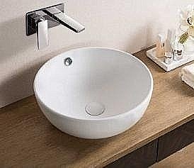 Раковина накладная Ceramalux N 43,5 9003А белая купить в интернет-магазине Sanbest