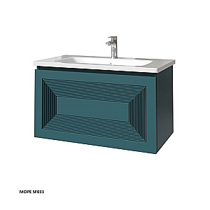 Тумба с раковиной Caprigo Modo-Quarta 80 с интегрированной ручкой, цвет на выбор для ванной в интернет-магазине Sanbest