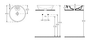 Раковина ISVEA SistemaY Soft 45 10SY66045SV белая купить в интернет-магазине Sanbest