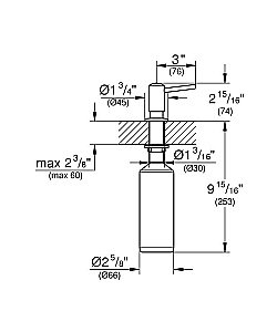 Диспенсер Grohe Contemporary 40536000 Хром купить в интернет-магазине сантехники Sanbest