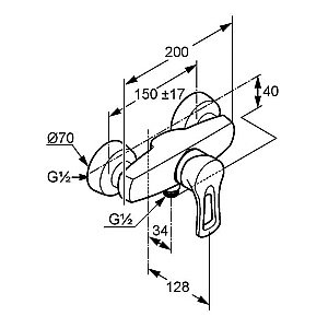 Смеситель для душа Kludi MX 337100562 купить в интернет-магазине сантехники Sanbest