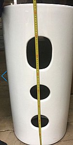 Раковина напольная WeltWasser WW LEERBACH 4646 GL-WT 46 белая купить в интернет-магазине Sanbest