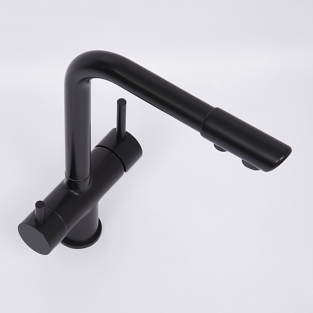 Смеситель для кухни WasserKRAFT A8367 черный купить в интернет-магазине сантехники Sanbest