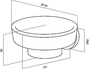 Мыльница AM.PM Bliss L A5534264 купить в интернет-магазине сантехники Sanbest
